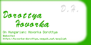 dorottya hovorka business card